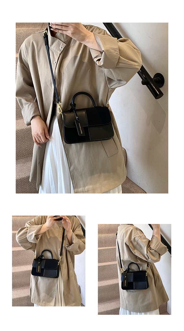モード切替えヒョウ柄ミニハンドバッグ